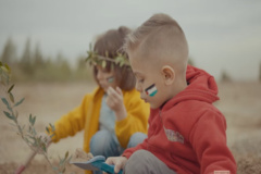 صبح غزه-نهال کاری به یاد کودکان فلسطینی