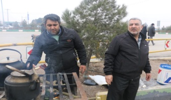 گزارش تصویری/برپایی ایستگاه فرهنگی انتظار سبز