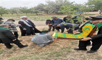 کاشت «نهال امید» توسط خادمان رضوی در جعفرآباد همزمان با دهه کرامت