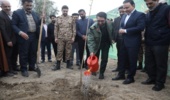 اجرای پویش «درخت دوستی بنشانیم» در محل سپاه استان قم قدمی در جهت فرهنگسازی این امر خیر است