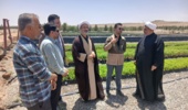 بازدید مسئول حوزه نمایندگی ولیفقیه سازمان از پارک جنگلی و نهالستان ثامن قم