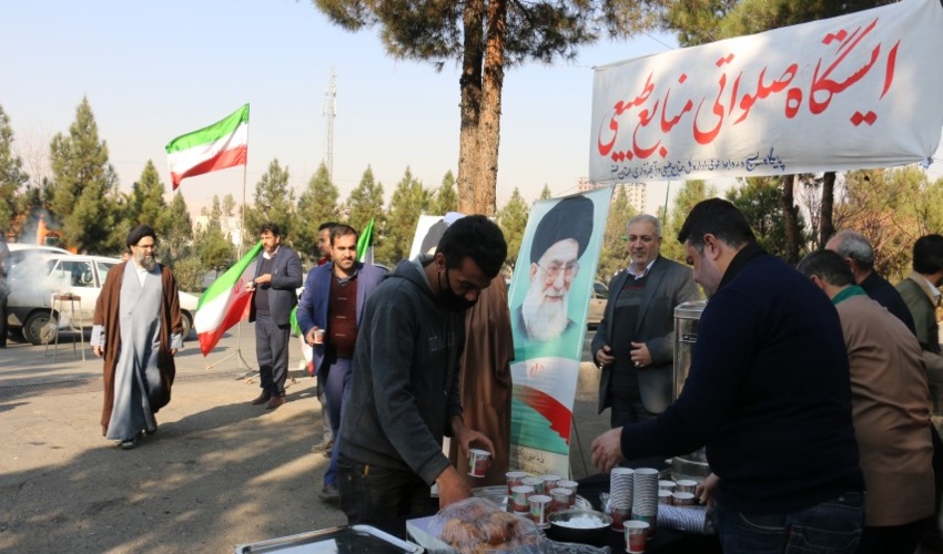 برپایی ایستگاه صلواتی همزمان با سالگرد شهادت حاج قاسم سلیمانی