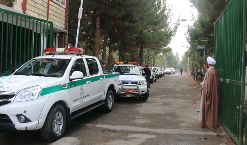 رژه مشترک یگان‌های حفاظت دستگاه های اجرایی، در قم برگزار شد