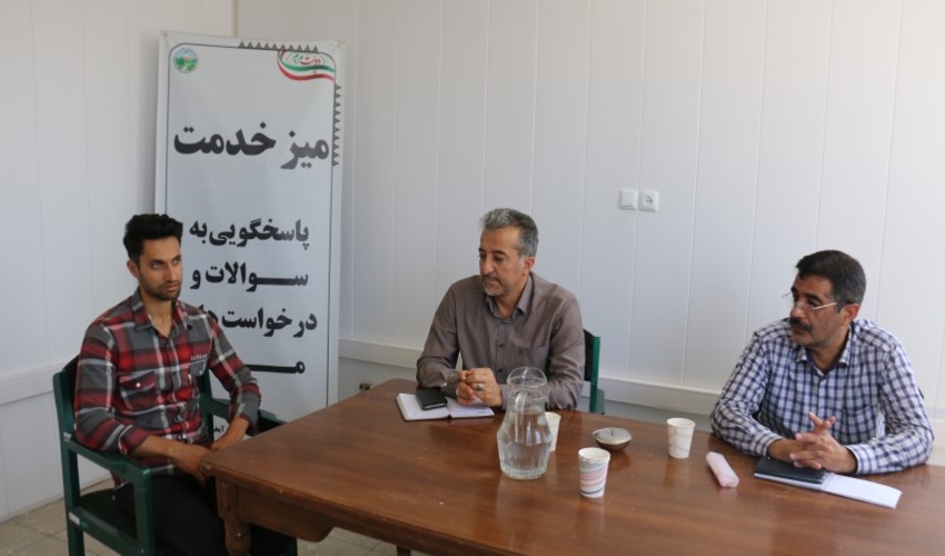 ملاقات های مردمی مدیرکل منابع طبیعی و آبخیزداری در هفته ی دولت