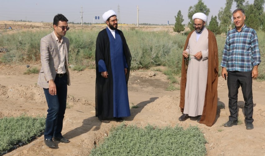 بازدید سرپرست حوزه ی نمایندگی ولی فقیه جهاد کشاورزی از طرح مردمی کاشت یک میلیارد درخت