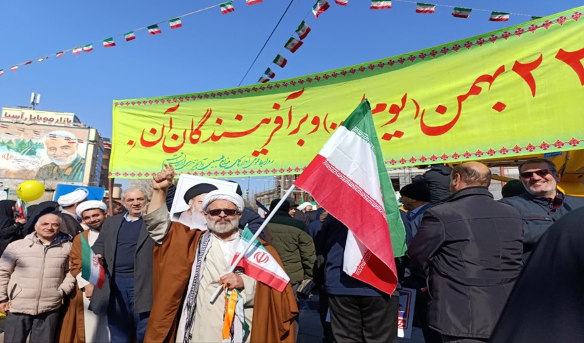گزارش تصویری/حماسه ی حضور در راهپیمایی 22 بهمن