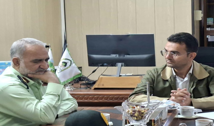 تقویت تعامل نیروی انتظامی و منابع طبیعی قم برای صیانت از اراضی جنگلی و مرتعی